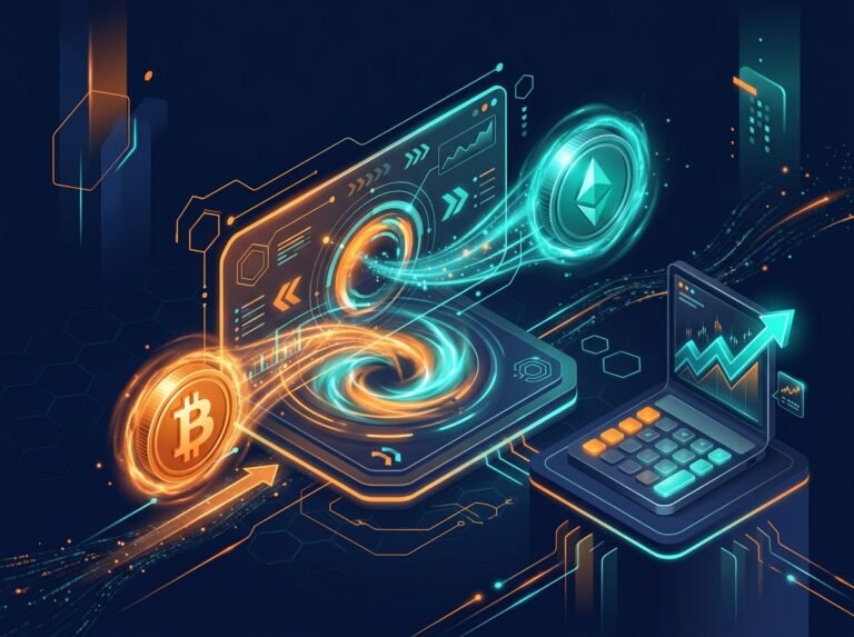 Crypto converter with live exchange rates and historical chart