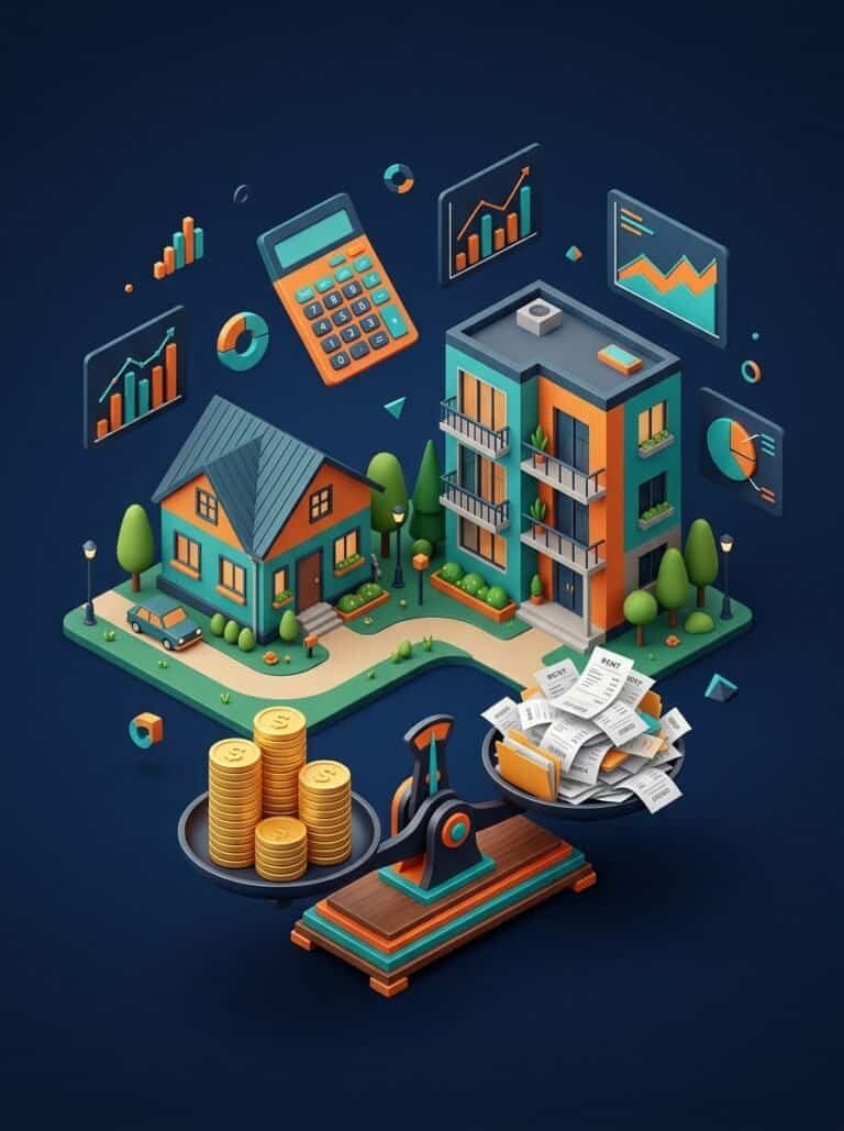 Mortgage rent vs buy calculator net worth comparison