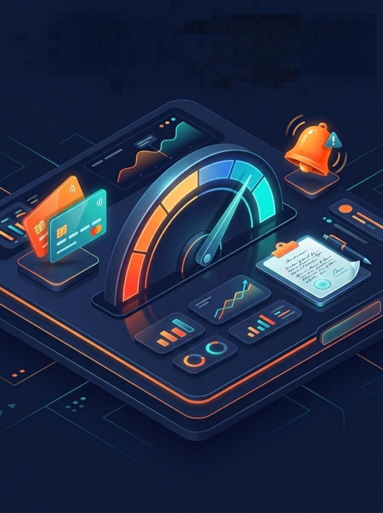 Credit score impact simulator with FICO factors