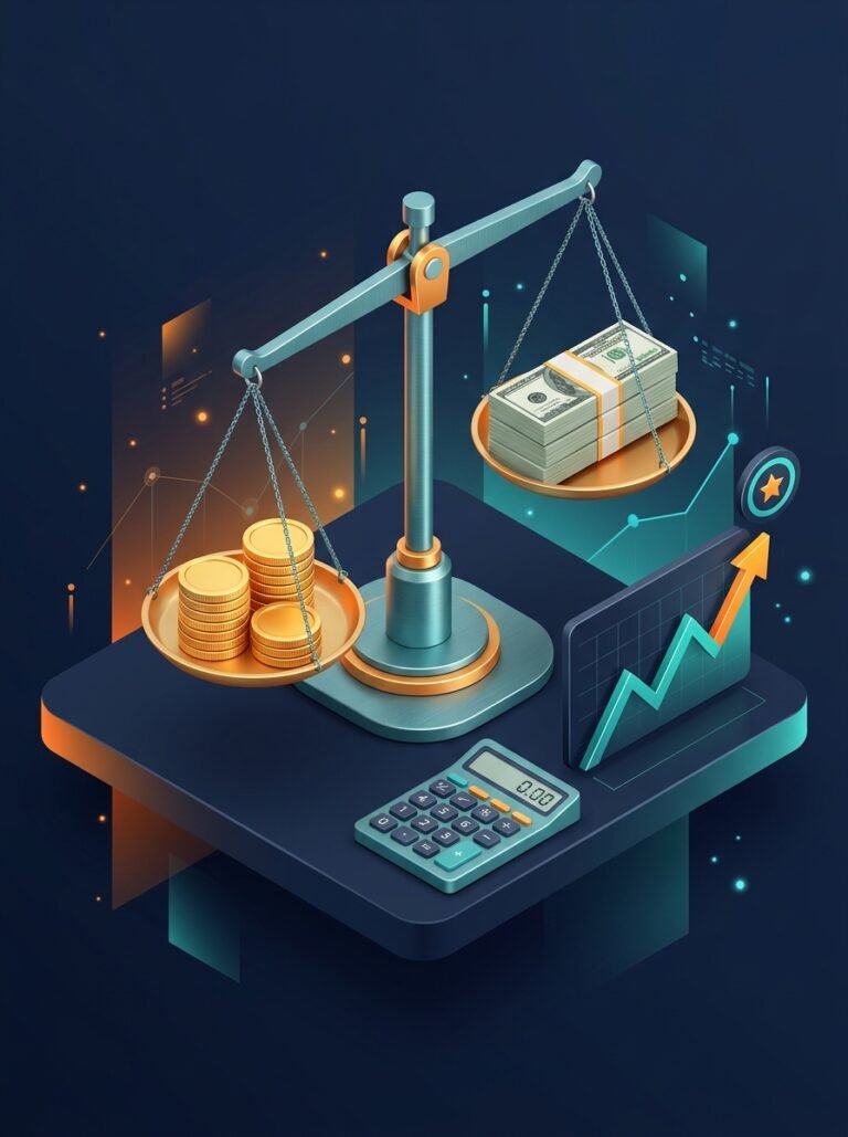 Net worth calculator showing assets and liabilities