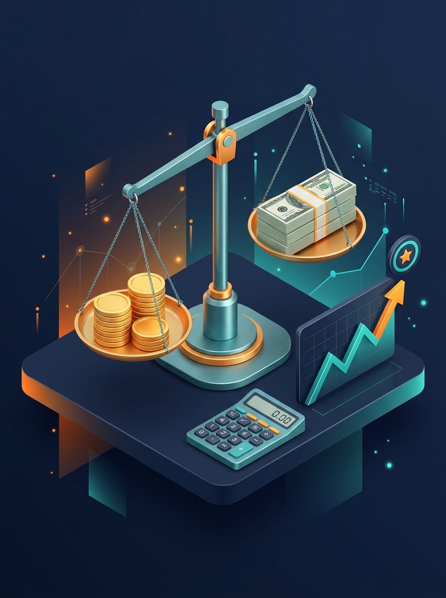 Net worth calculator showing assets and liabilities