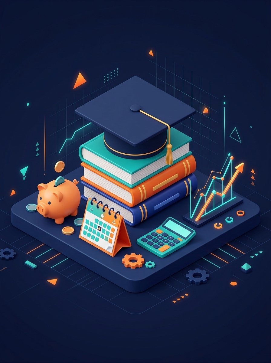 College cost calculator showing projected savings and inflation