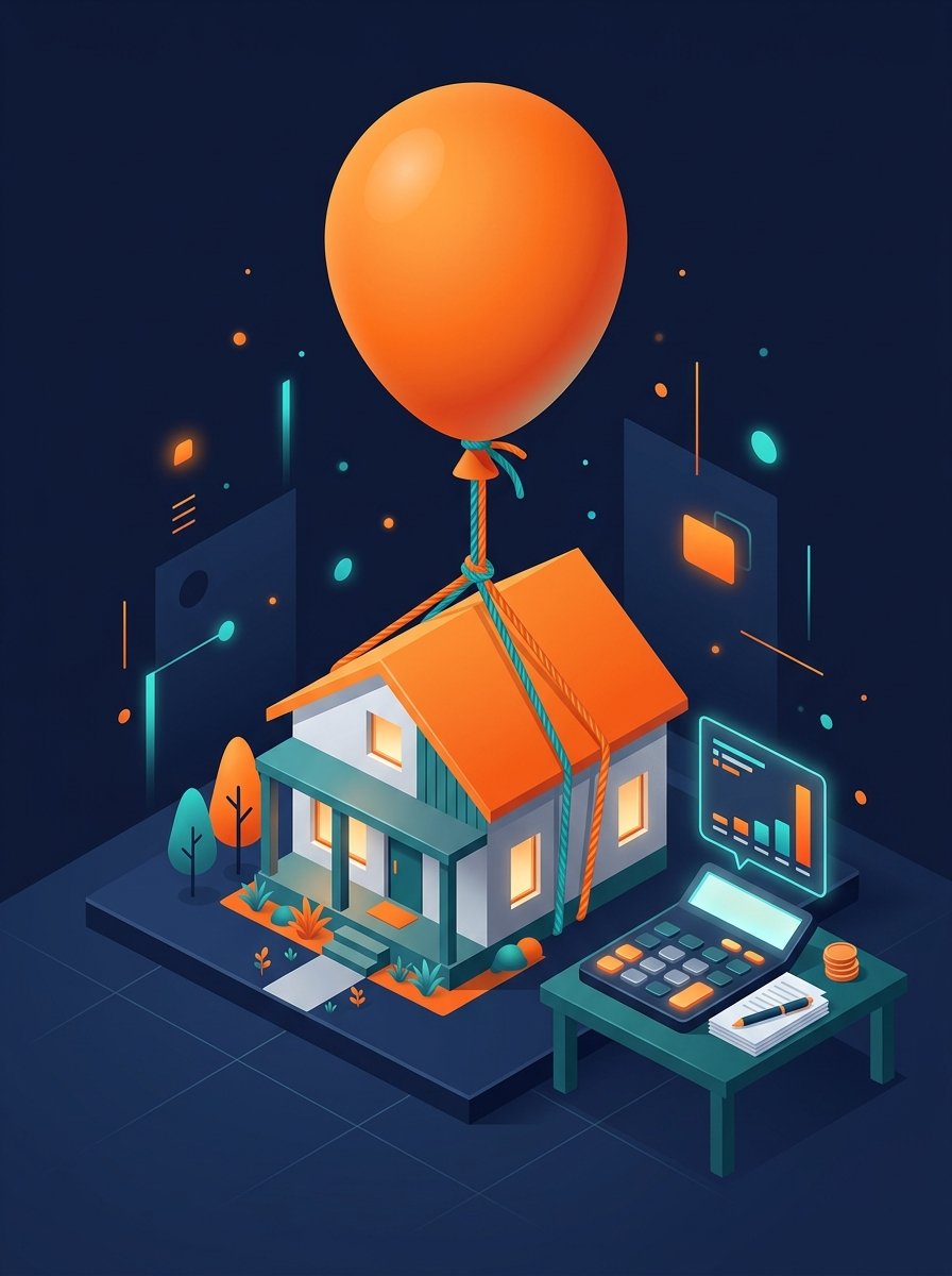 Balloon payment calculator showing monthly and final payments