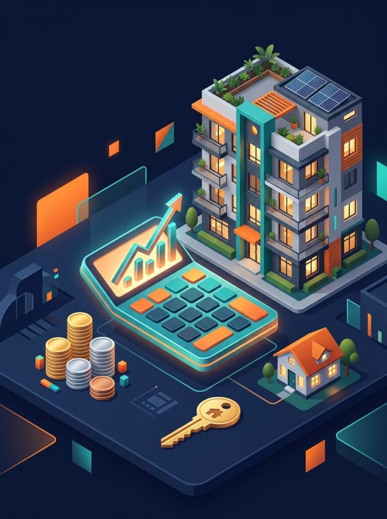 Rental property cash flow calculator with 30-year projections