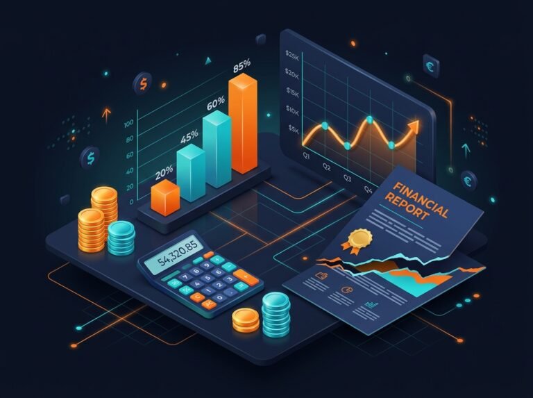 Break-even analysis calculator with line chart showing revenue, cost, and profit