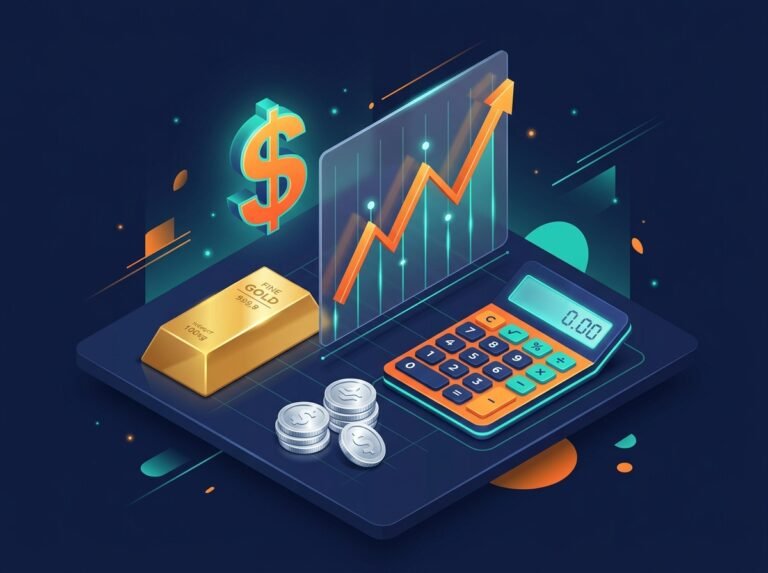 Gold & Metals Investment Calculator with live metal prices